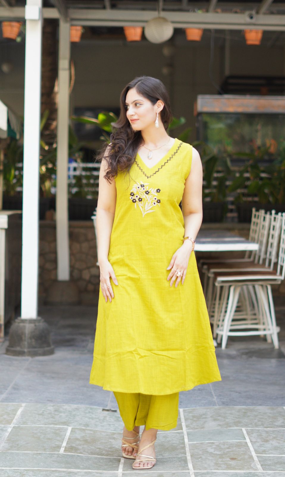 Dazzling Cotton Stitched Co-Ord Set with Beautiful Embroidery (BWCS08)