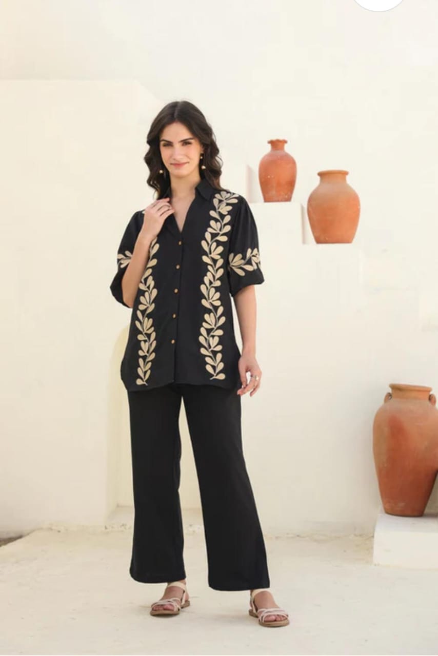 Designer Co-Ord Set with Artisan Handwork Detailing (BWCS36)