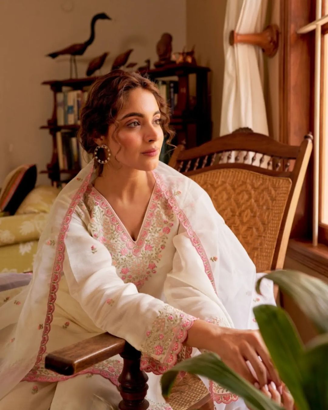 Premium Hand-Embroidered Chanderi Sharara Suit with Sequin Lace Dupatta (BWCHACH11)