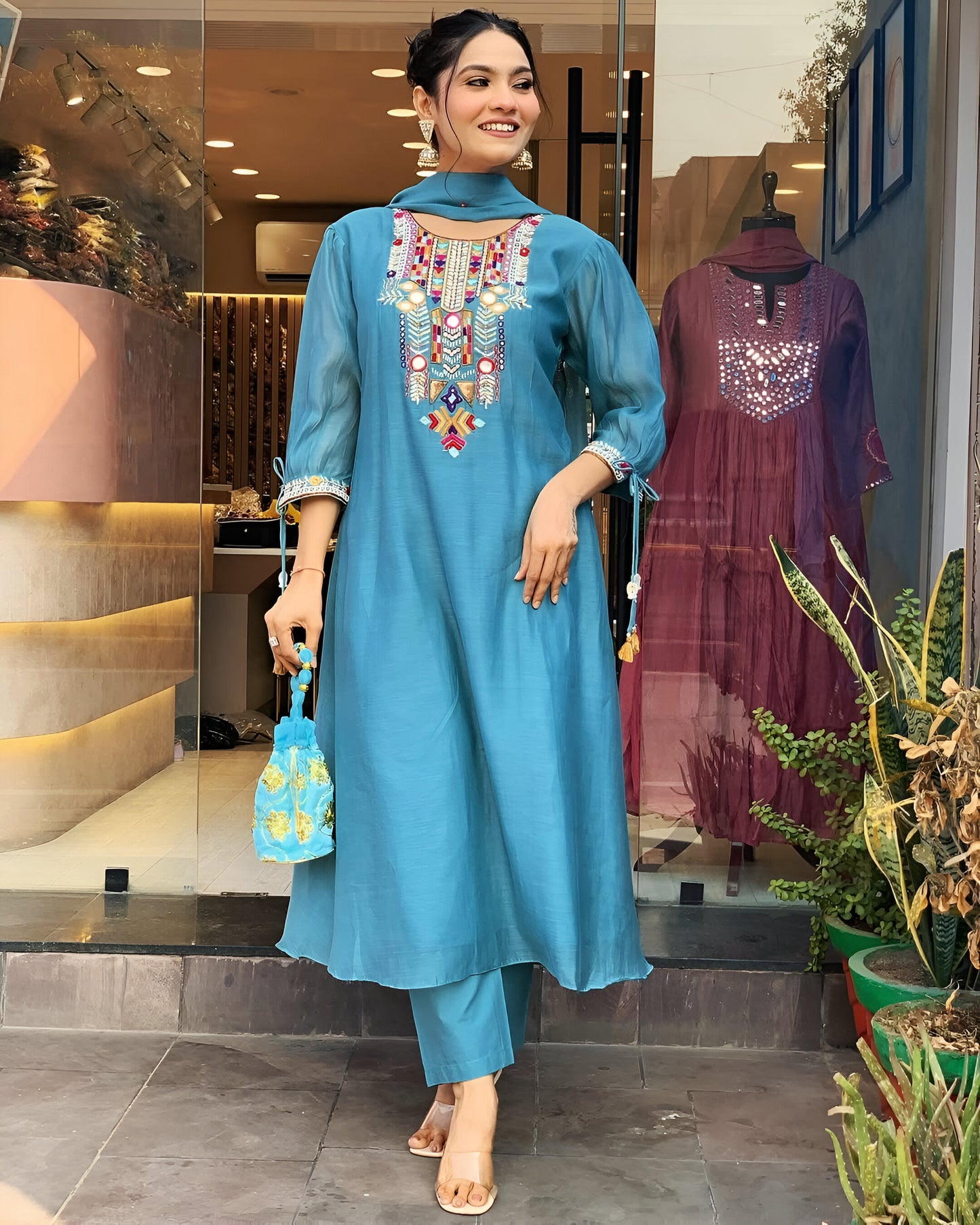 Elegant & Exclusive Embroidered Kurta Pant Set (BWCHACH03)