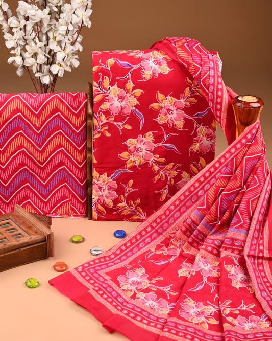 Premium Cotton Suit with Cotton Dupatta | Summer Special (BWUMU03)