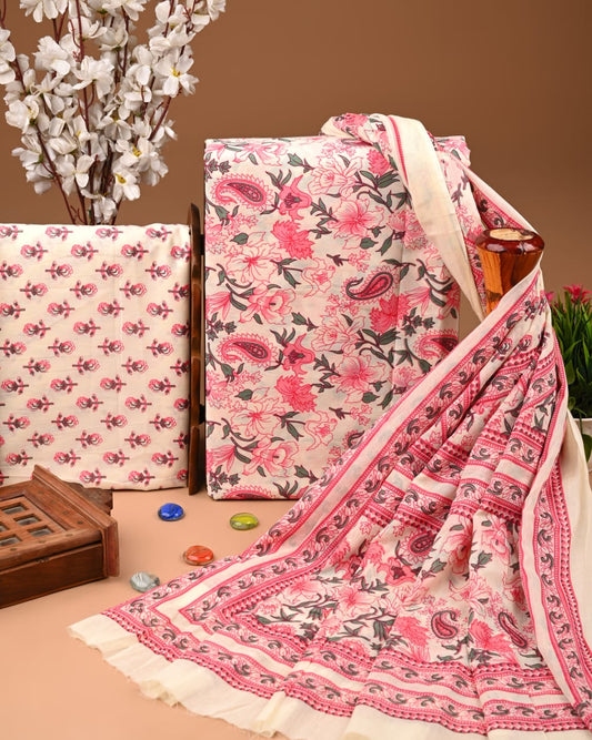 Pure Cotton Suit with Cotton Dupatta | Elegant Ethnic Wear (BWUMU07)