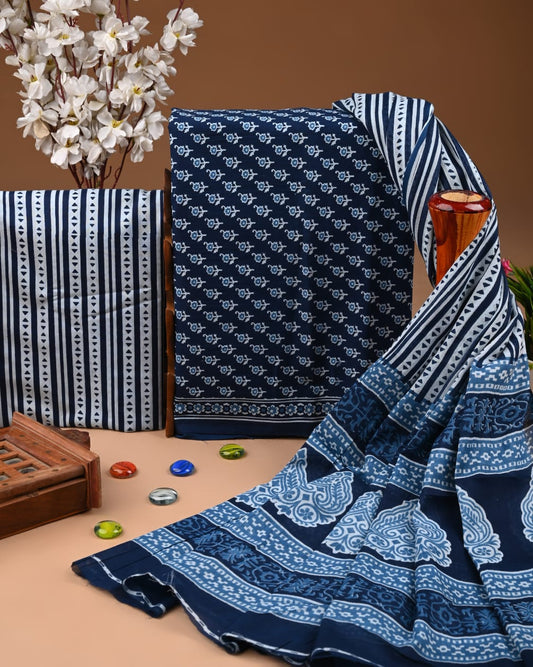 Exclusive Cotton Suit with Cotton Dupatta | New Arrival (BWUMU14)