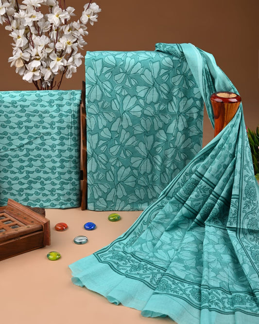 Elegant Cotton Suit with Cotton Dupatta for Festive Days (BWUMU35)
