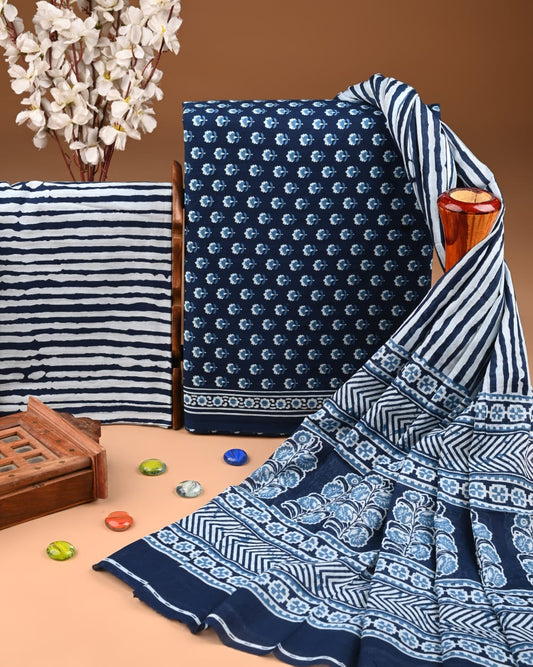 Elegant Cotton Suit with Cotton Dupatta for Festive Days (BWUMU36)